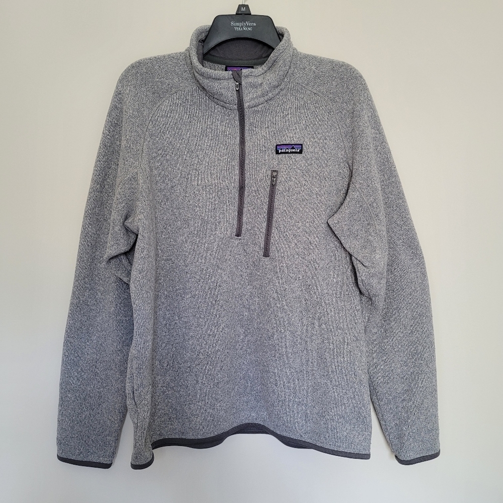 Patagonia Mens Better Sweater 1/4 Zip Pullover Fleece Men's Size Large Gray